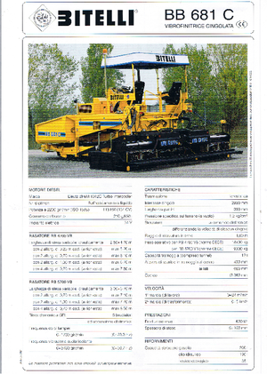 Track-asfalteermachines Bitelli BB 681 C-RB 4700 VB