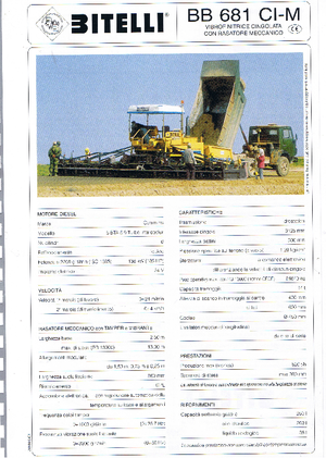 Track-asfalteermachines Bitelli BB 681 CI-M-RB 13000 VB