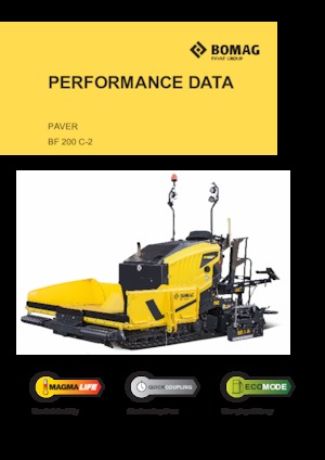 Track-asfalteermachines Bomag BF 200 C 2 S 200