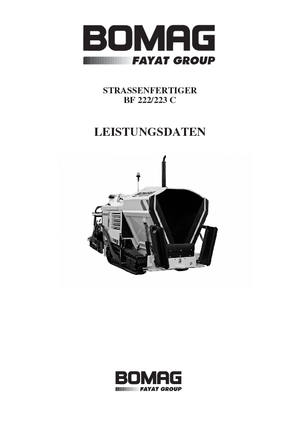 Track-asfalteermachines Bomag BF 223 C