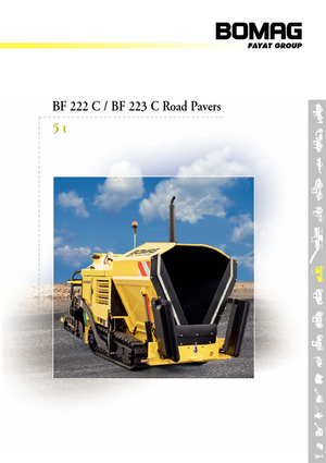 Track-asfalteermachines Bomag BF 223 C