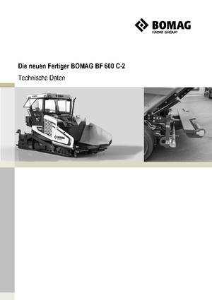 Track-asfalteermachines Bomag BF 600 C 2 S 500