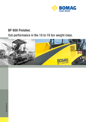 Track-asfalteermachines Bomag BF 600 C-HSE