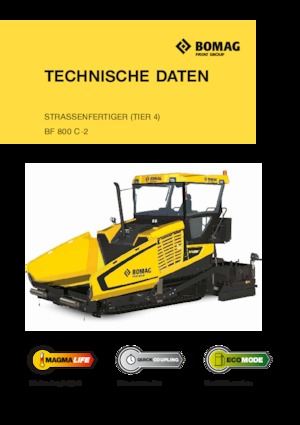 Track-asfalteermachines Bomag BF 800 C 2 S 500 HMI