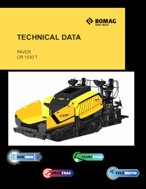 Track-asfalteermachines Bomag CR 1030 T