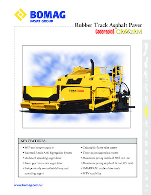 Track-asfalteermachines Bomag CR 662 RM