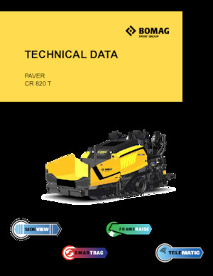 Track-asfalteermachines Bomag CR 820 T