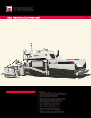 Track-asfalteermachines Terex CR562