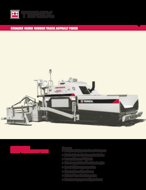 Track-asfalteermachines Terex CR562RX