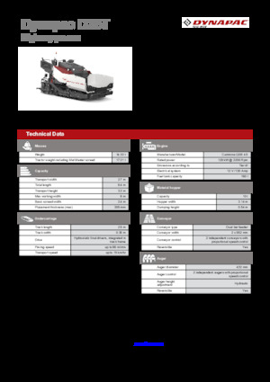 Track-asfalteermachines Dynapac D25T