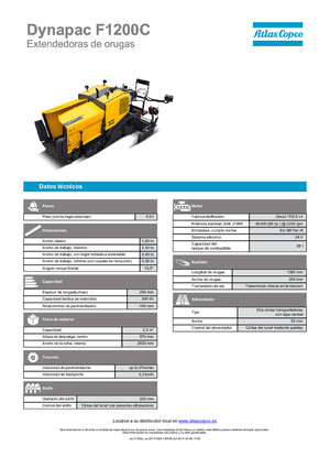 Track-asfalteermachines Dynapac F 1200 C