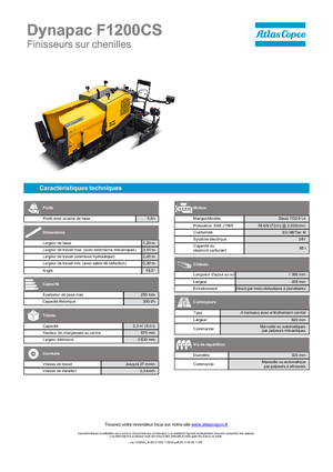 Track-asfalteermachines Dynapac F 1200 CS