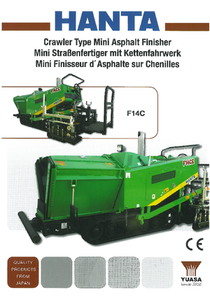 Track-asfalteermachines Hanta F 14 C-1.4