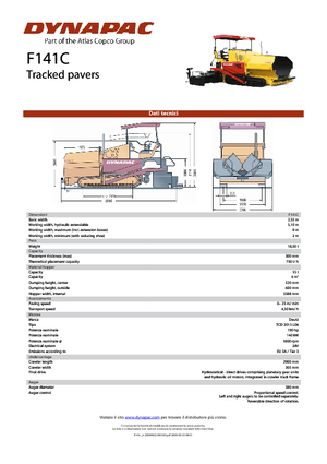 Track-asfalteermachines Dynapac F 141 C