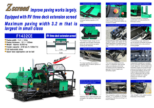 Track-asfalteermachines Hanta F 1432 CE