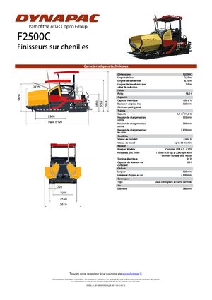 Track-asfalteermachines Dynapac F 2500 C