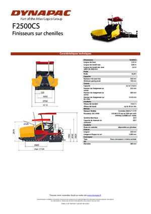 Track-asfalteermachines Dynapac F 2500 CS