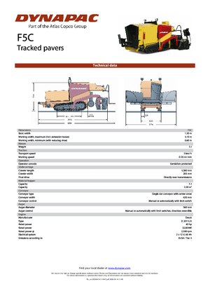 Track-asfalteermachines Dynapac F 5 C