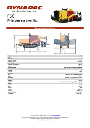Track-asfalteermachines Dynapac F 5 C