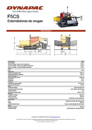 Track-asfalteermachines Dynapac F 5 CS