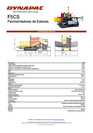 Track-asfalteermachines Dynapac F 5 CS