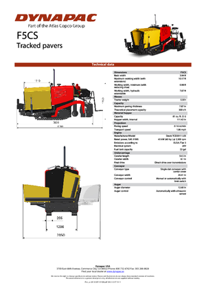 Track-asfalteermachines Dynapac F 5 CS