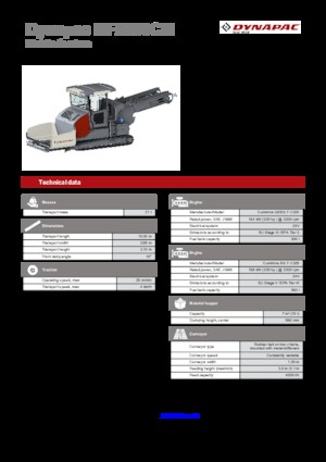 Track-asfalteermachines Dynapac MF2500CM