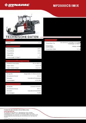Track-asfalteermachines Dynapac MF2500CS IMIX