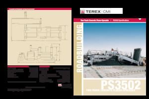 Track-asfalteermachines Terex PS3502