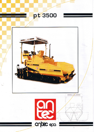 Track-asfalteermachines Antec PT 3500