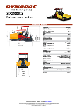 Track-asfalteermachines Dynapac SD 2500 CS