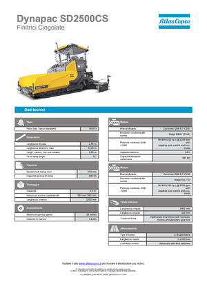 Track-asfalteermachines Dynapac SD 2500 CS