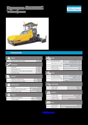 Track-asfalteermachines Dynapac SD 2550 C