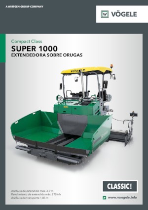Track-asfalteermachines Vögele Super 1000