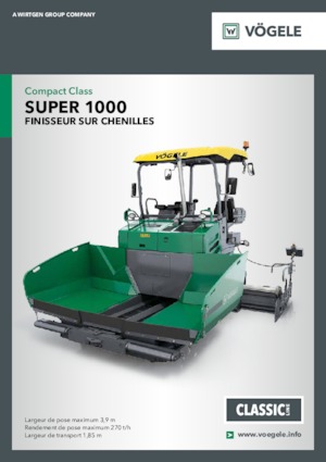 Track-asfalteermachines Vögele Super 1000