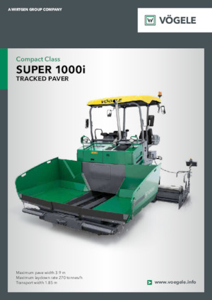 Track-asfalteermachines Vögele Super 1000i