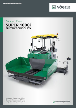 Track-asfalteermachines Vögele Super 1000i