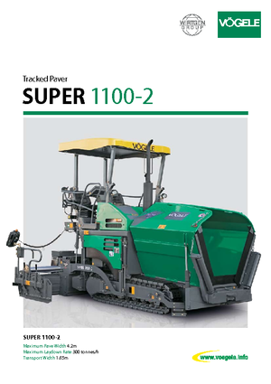Track-asfalteermachines Vögele Super 1100-2