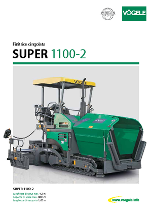 Track-asfalteermachines Vögele Super 1100-2