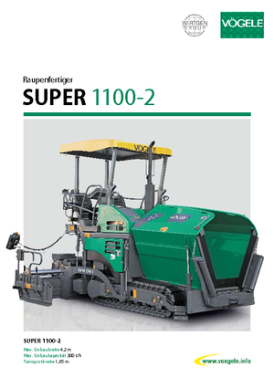Track-asfalteermachines Vögele Super 1100-2