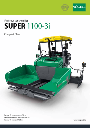 Track-asfalteermachines Vögele Super 1100-3i