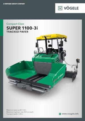 Track-asfalteermachines Vögele Super 1100-3i