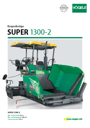 Track-asfalteermachines Vögele Super 1300-2