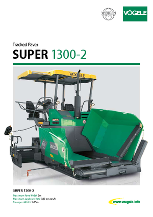 Track-asfalteermachines Vögele Super 1300-2