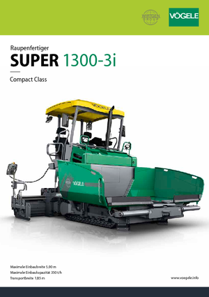 Track-asfalteermachines Vögele Super 1300-3i