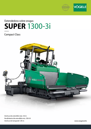 Track-asfalteermachines Vögele Super 1300-3i