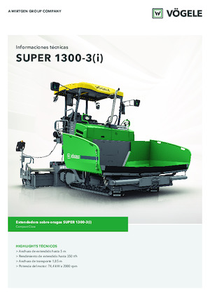 Track-asfalteermachines Vögele Super 1300-3i