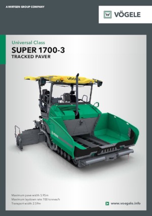 Track-asfalteermachines Vögele Super 1700-3