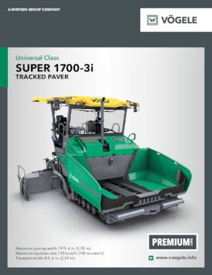 Track-asfalteermachines Vögele Super 1700-3i