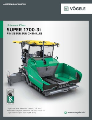 Track-asfalteermachines Vögele Super 1700-3i